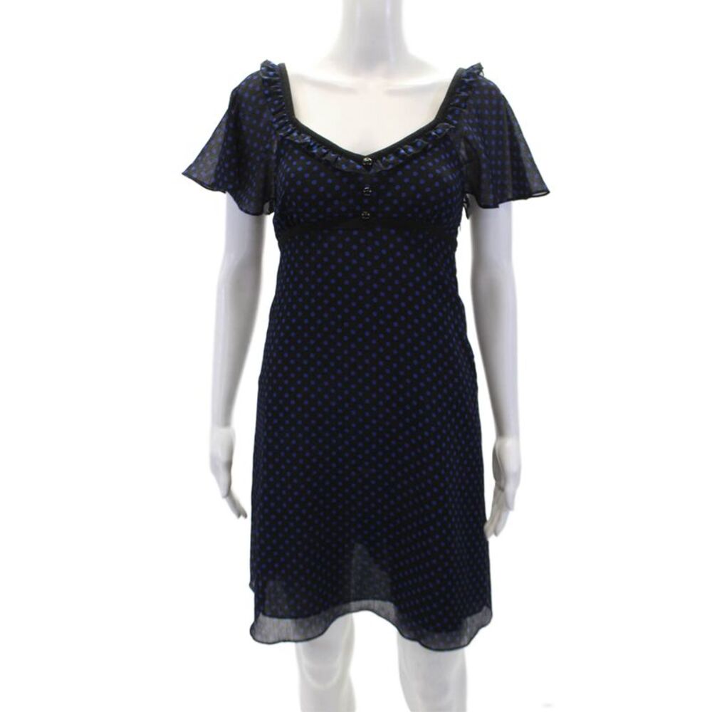 Alice Temperley For Target Womens Polka Dot Short Sleeve Dress Black Size 3